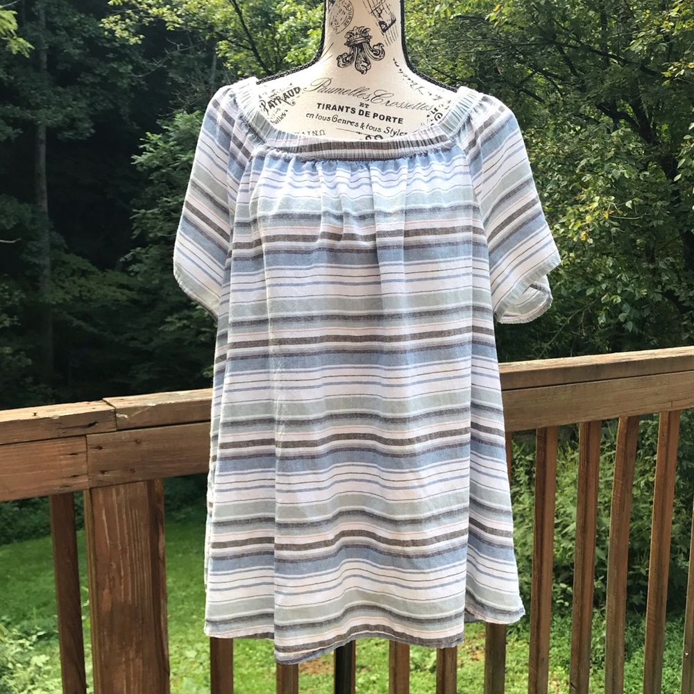 Knapp Studio linen feel 3X Blouse.